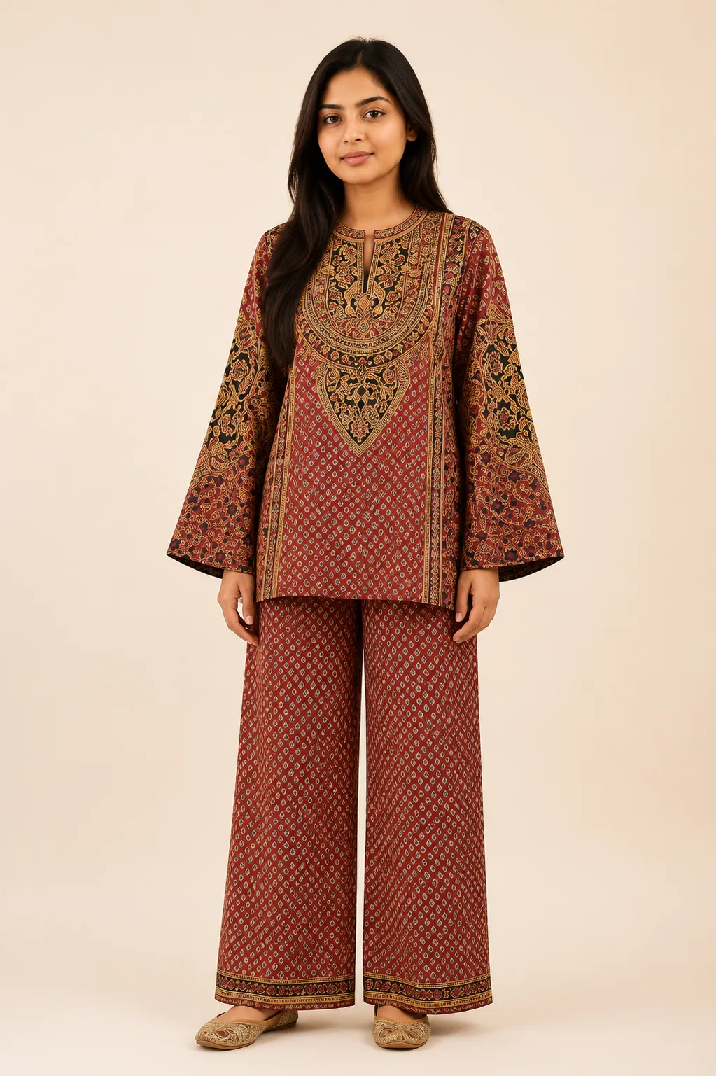 SAANJHIKA Co-ord Set - stitched view 1