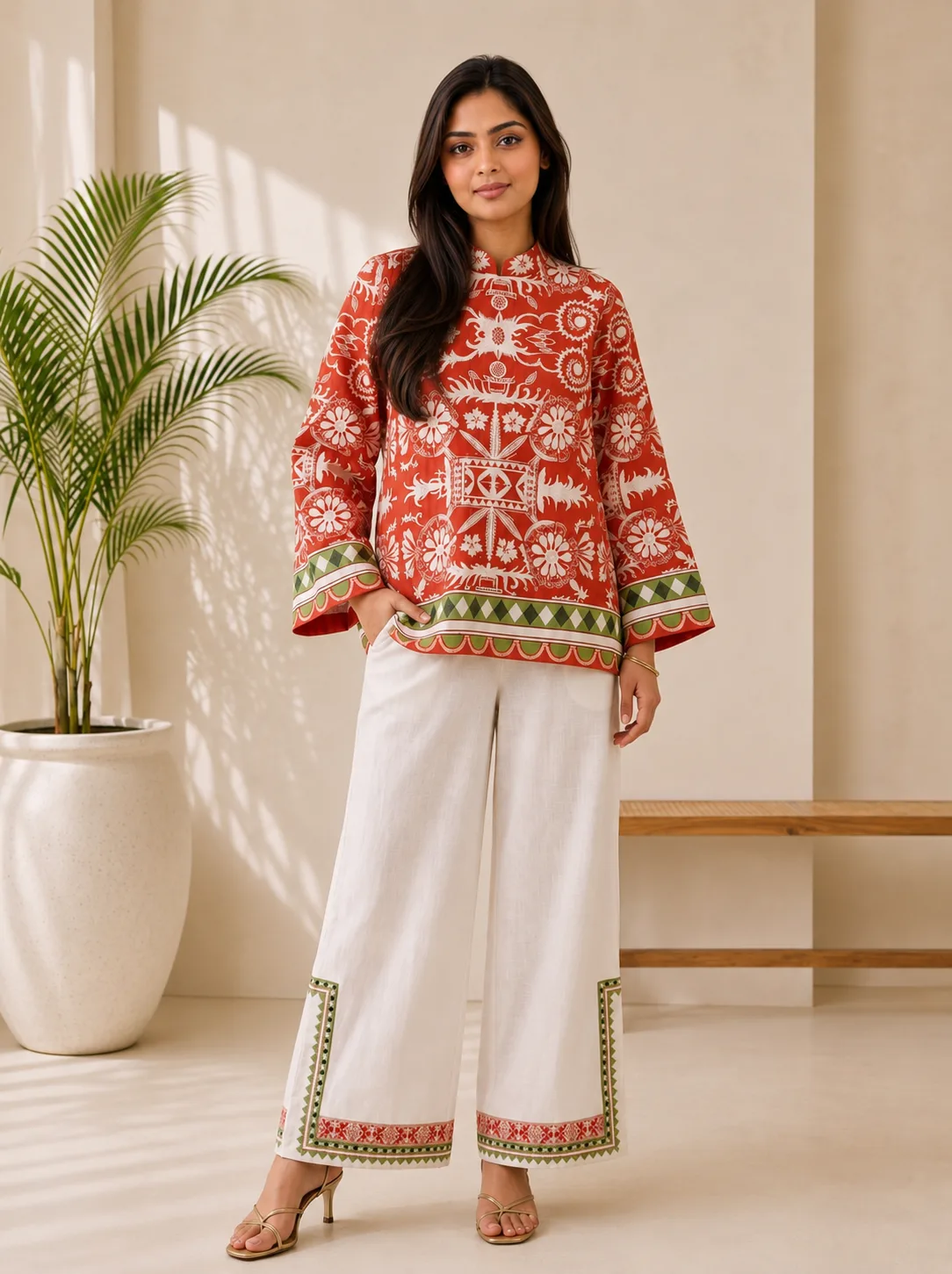 RANGOLI Co-ord Set - stitched view 1